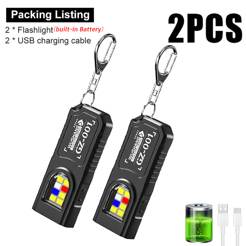 Fishing Light - Linterna Multifuncional para Llavero, Mini Linterna