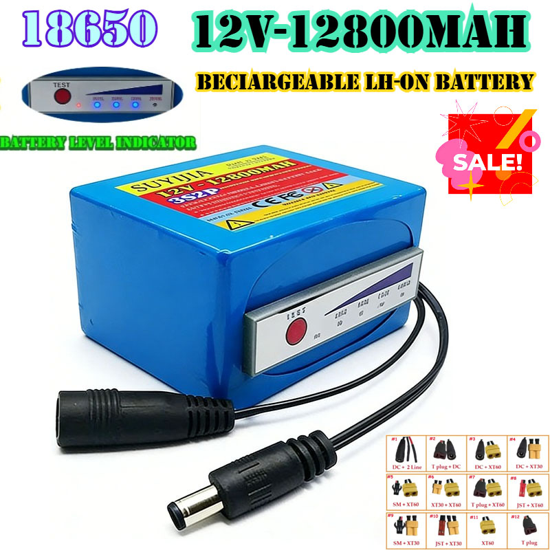 Fish Finder Portable - Batería de Litio 18650 3s2p 12v