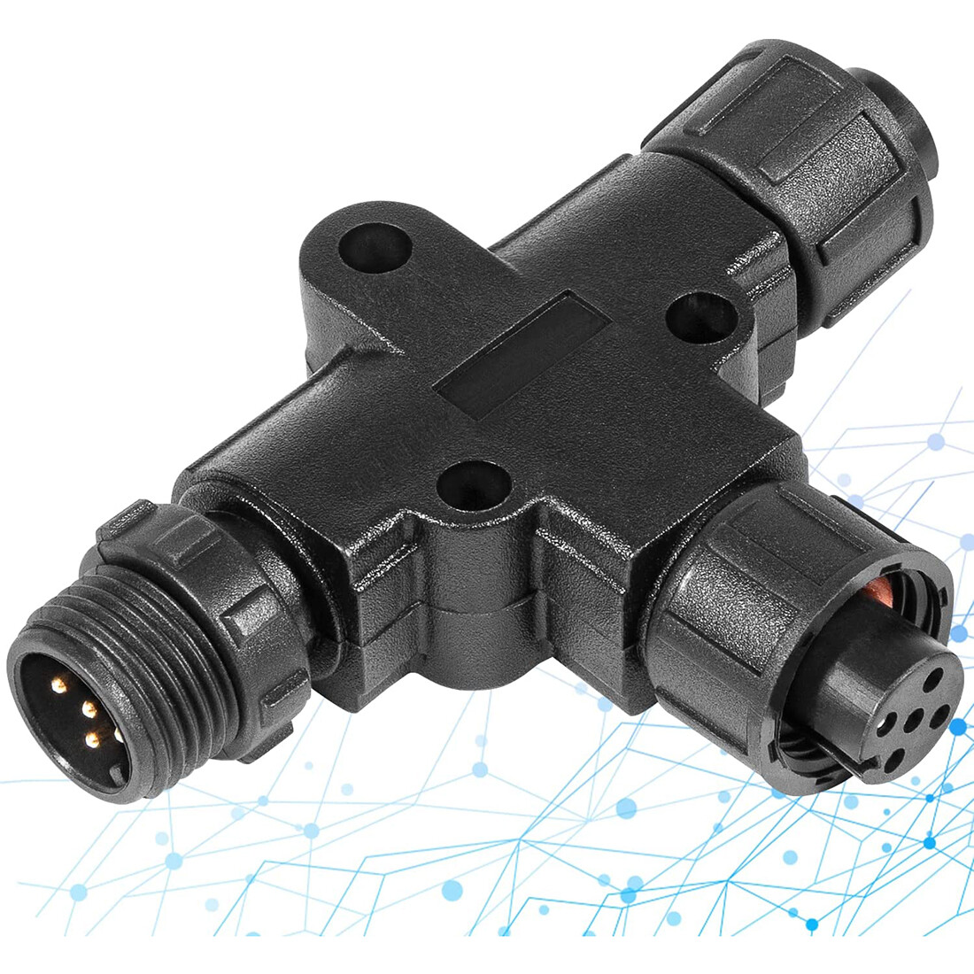 Fish Finder Cable - Conector en T Micro-C NMEA 2000