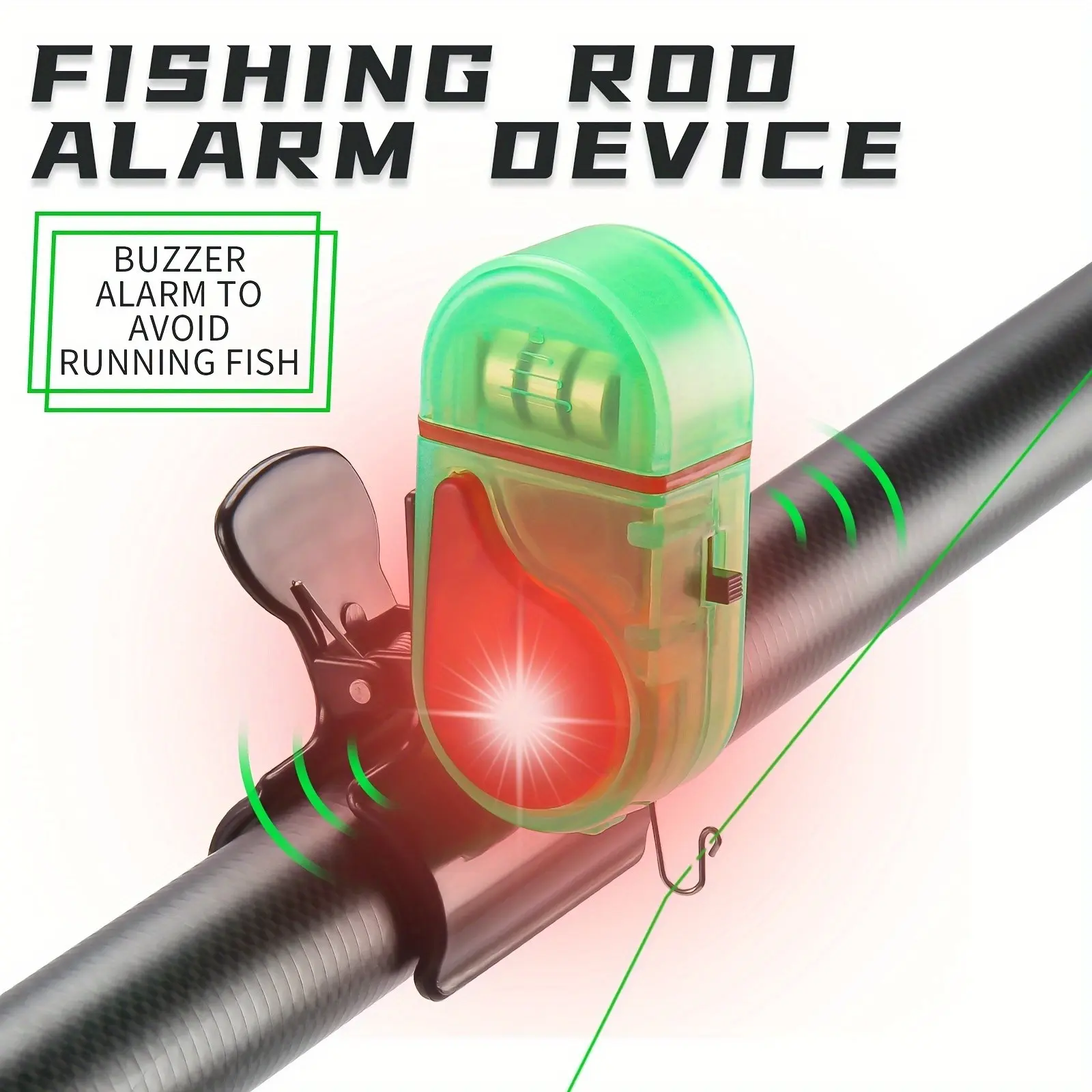 Bite Indicator - 2 Alarmas de Pesca LED, Campanas
