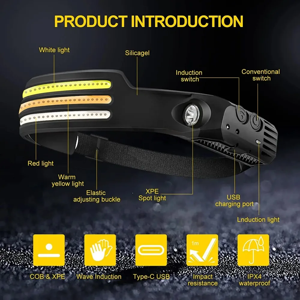 Linterna frontal de inducción  - Fish Finder Battery reseña y precio
