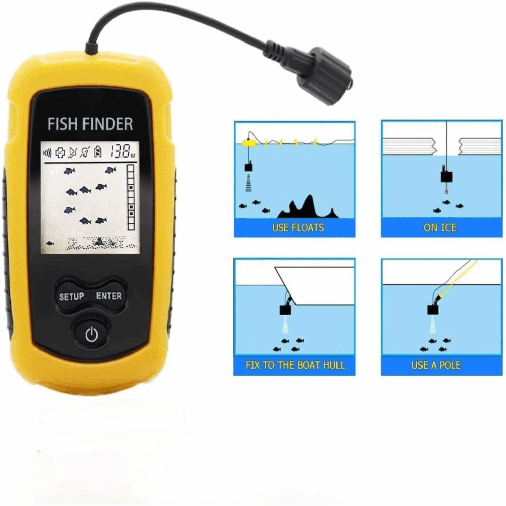 Buscador de Peces Portátil con - Fish Finder Portable reseña y precio