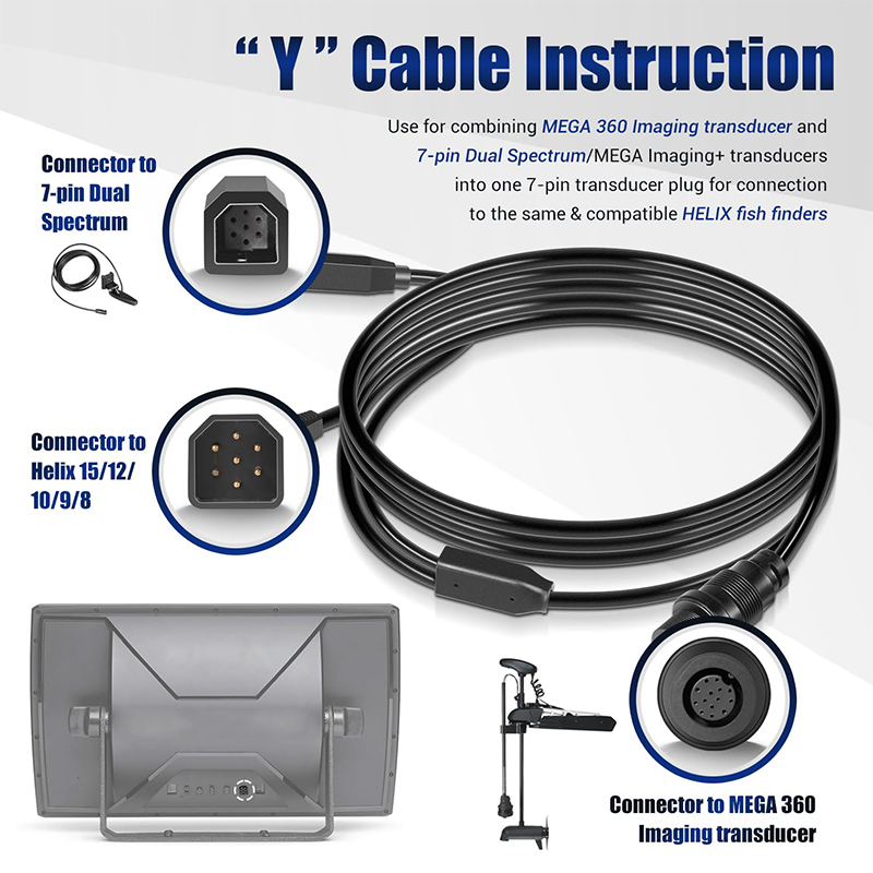 Cable adaptador de transductor - Fish Finder Cable reseña y precio