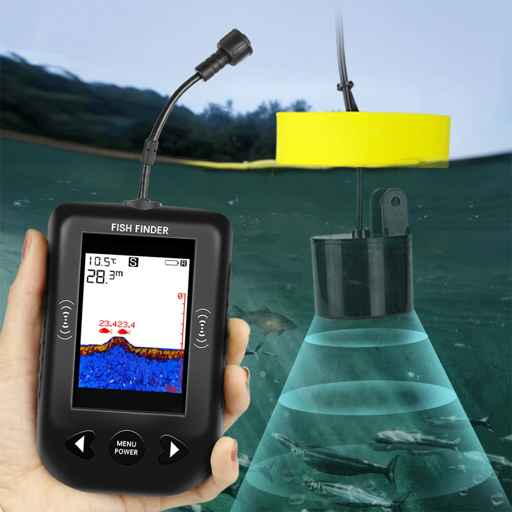 Alarma 100M Sonar portátil bus - Fish Finder Cable reseña y precio