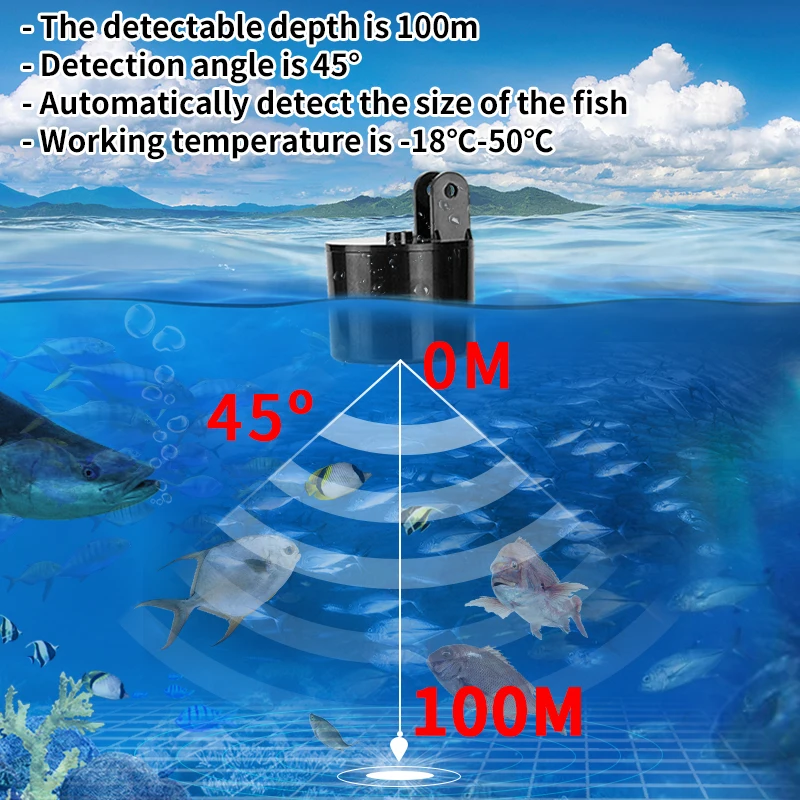 Alarma 100M Sonar portátil bus - Fish Finder Cable reseña y precio