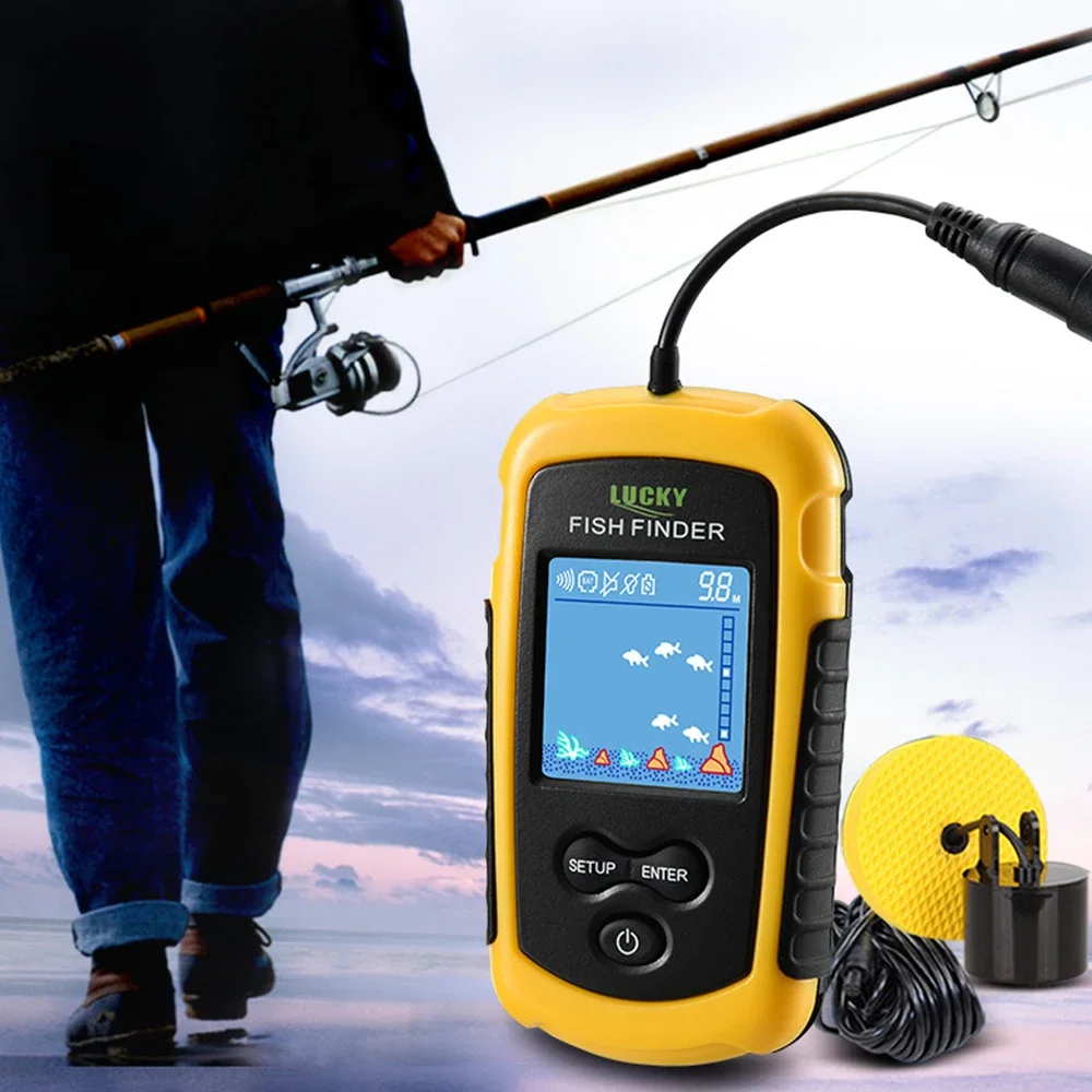 Lucky LCD pantalla a Color por - Fish Finder Cable reseña y precio
