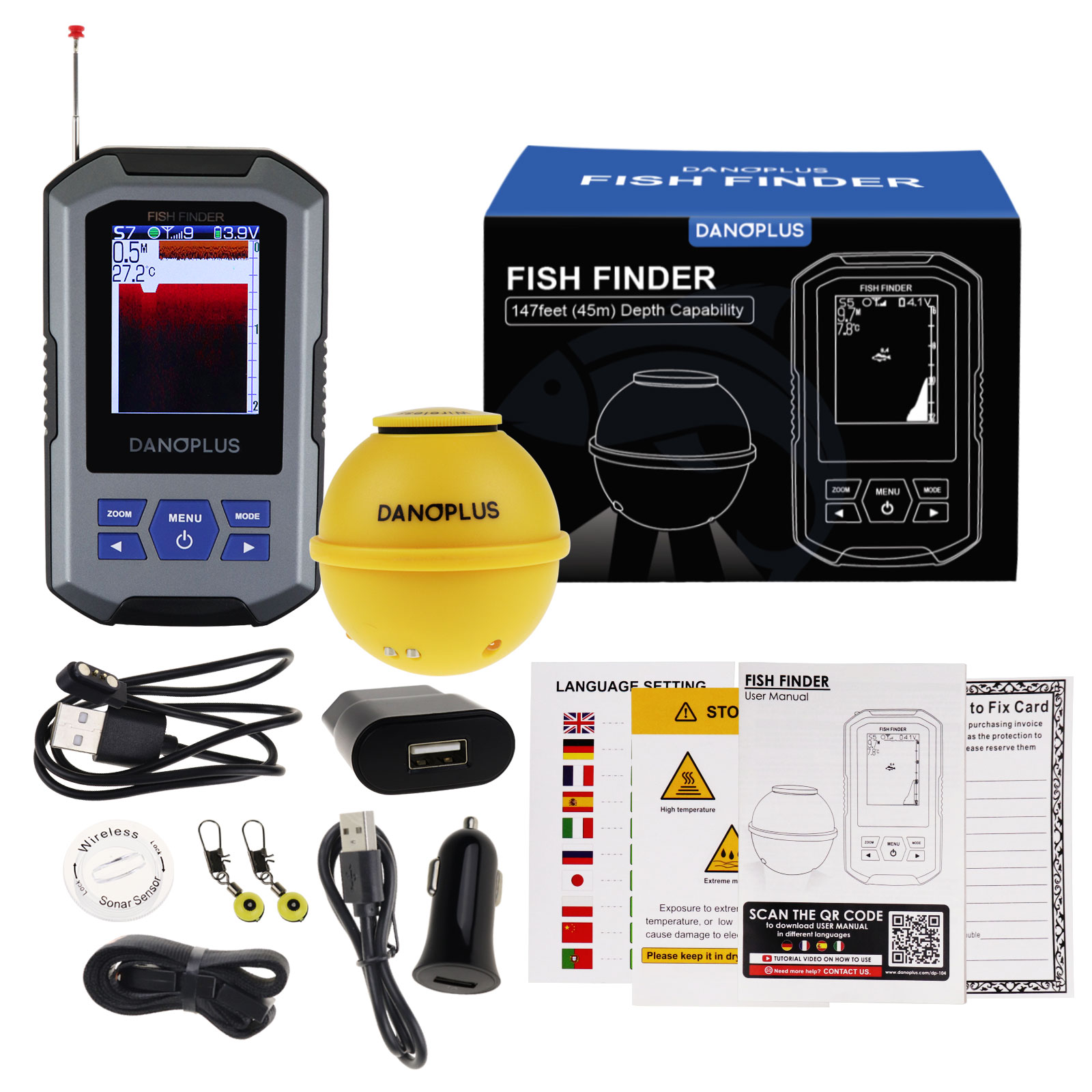 Sensor sonar inalámbrico Fish  - Fish Finder reseña y precio