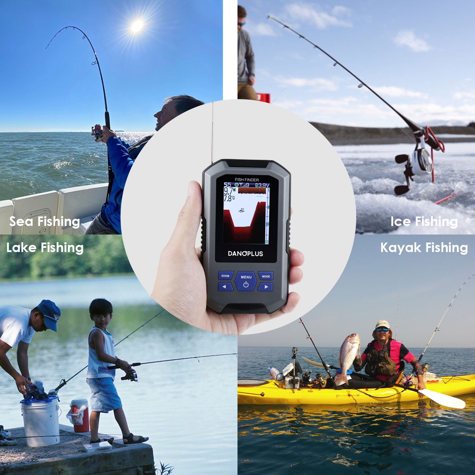 Sensor sonar inalámbrico Fish  - Fish Finder reseña y precio
