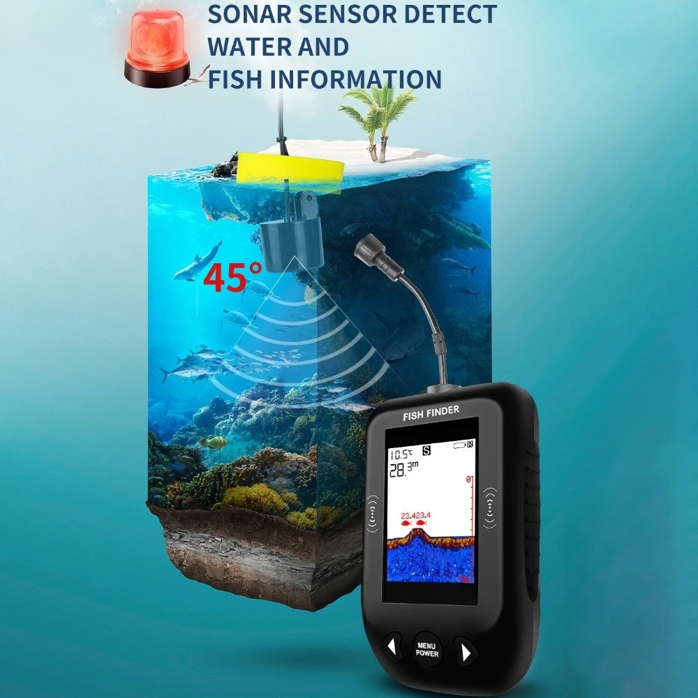 Sonda de Pesca XF03 de 45 Grad - Fish Finder Portable reseña y precio