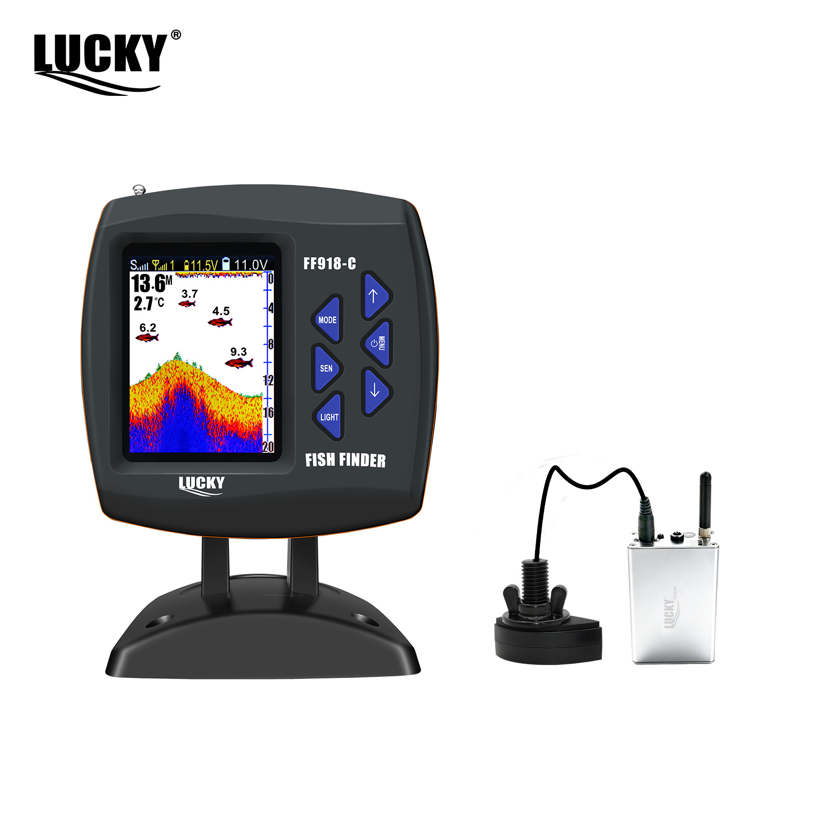 Lucky FF918 - Barco a Control  - Fish Finder Cable reseña y precio