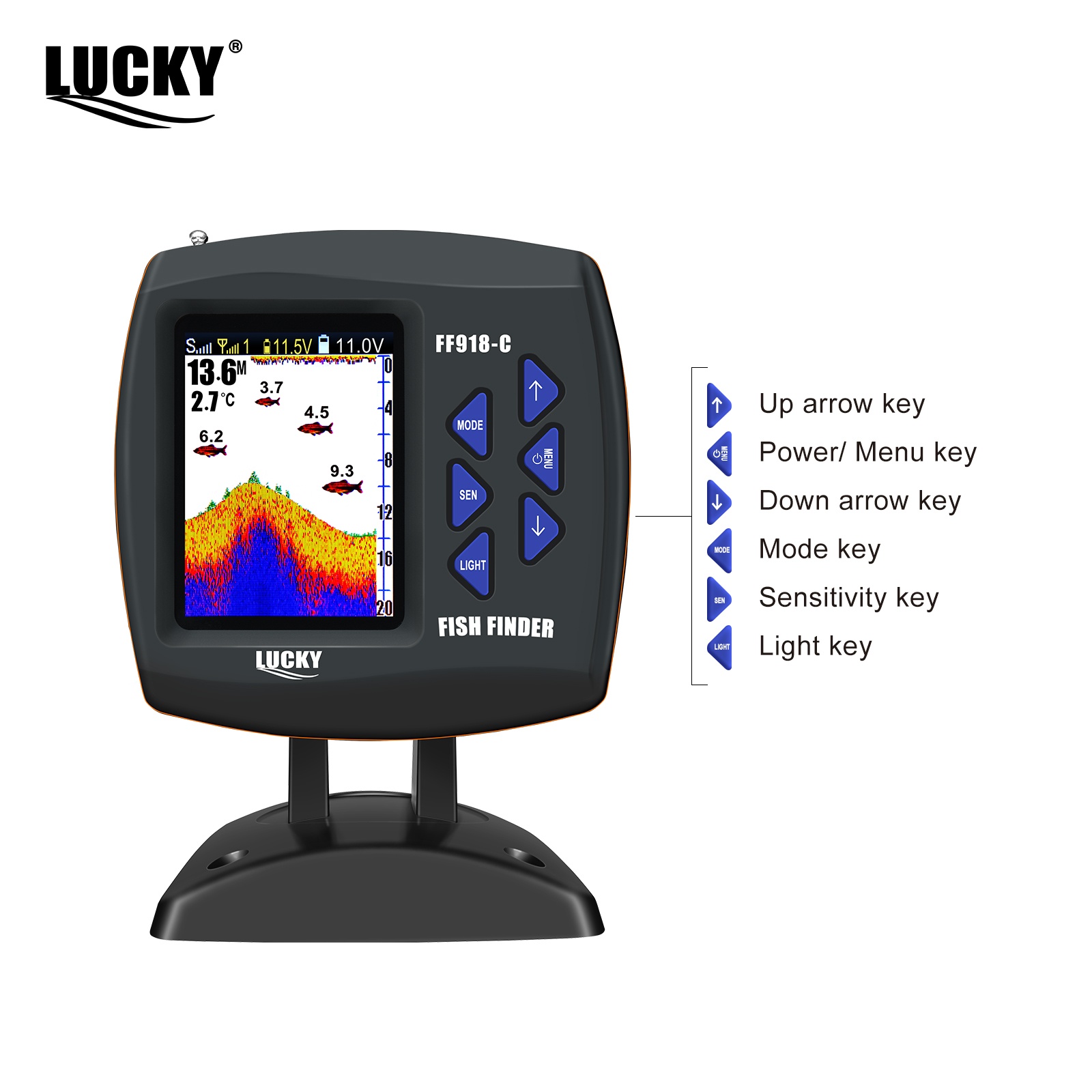 Lucky FF918 - Barco a Control  - Fish Finder Cable reseña y precio
