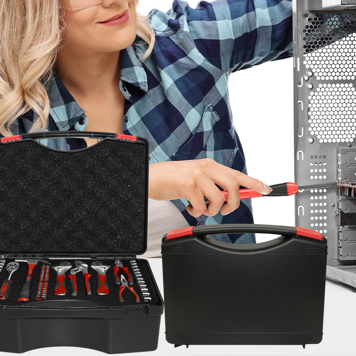 Caja de herramientas multifunc - Fish Finder Case reseña y precio
