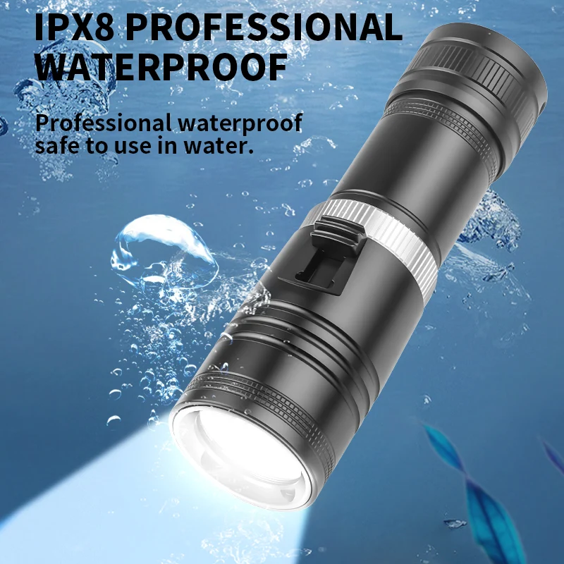 D117 linterna de buceo IPX8 im - Fishing Light reseña y precio