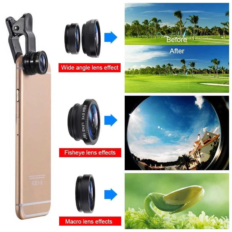 Lente de teléfono 3 en 1 tipo  - Fishing Camera reseña y precio