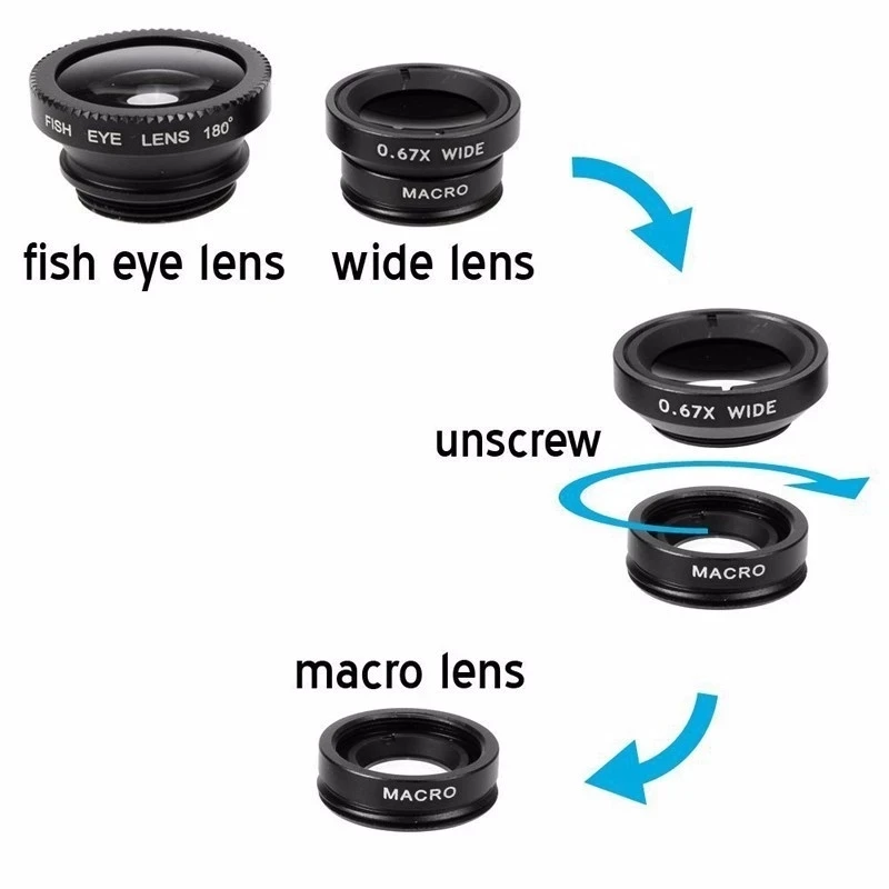 Lente de teléfono 3 en 1 tipo  - Fishing Camera reseña y precio