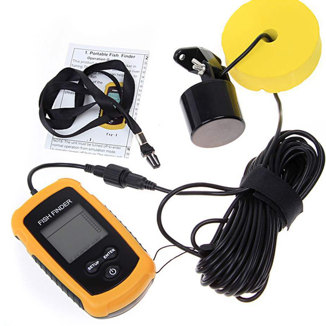 Sonda de Pesca Portátil con Al - Fish Finder Portable reseña y precio