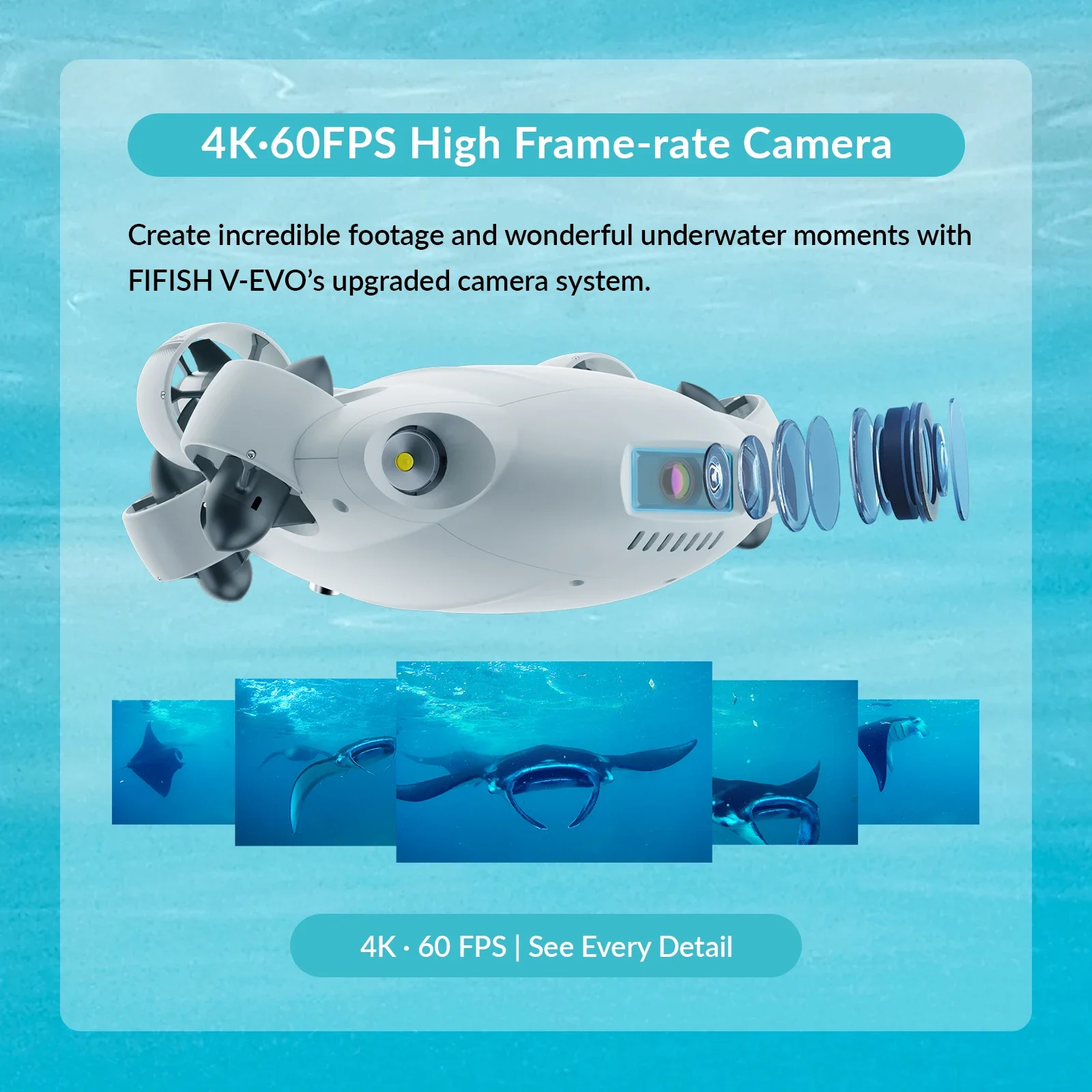 Cámara Subacuática FIFISH V-EV - Underwater Camera reseña y precio