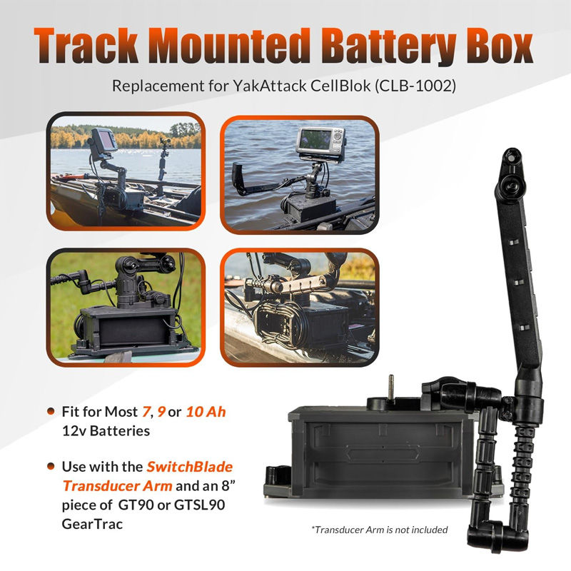 Caja de batería montada en pis - Fish Finder Transducer reseña y precio