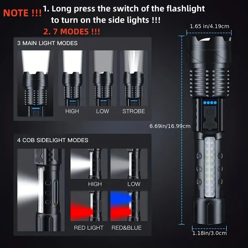 Potente Linterna LED con Indic - Fishing Light reseña y precio